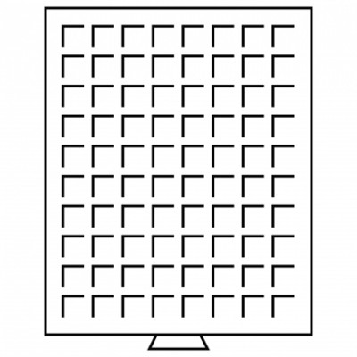 314522 -  Münzenbox MB mit eckigen Einteilungen  grau 