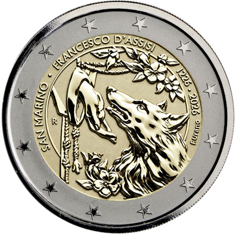 San-Marino-2-Euro-2026-RP-Franz-von-Assisi-Etui