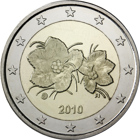 Finnland-2Euro-2010-bfr-Moltebeere-RS