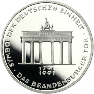 Deutschland 10 DM Silber 1991 PP Deutsche Einheit, Brandenburger Tor