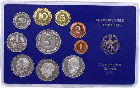 Deutschland-12,68 DM-1987-PP-Kurs-Blister-MzzG-RS