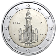 Deutschland-2Euro-2015bfr-Paulskirche-Münzzeichen-D-RS