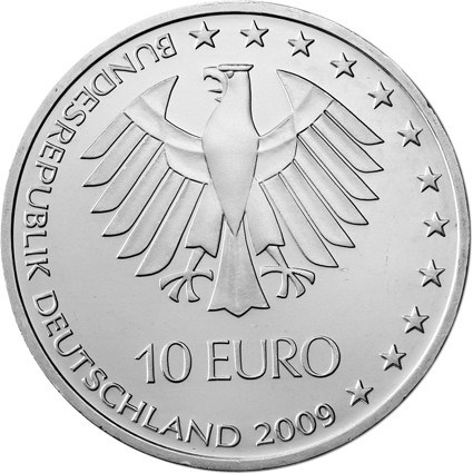Gedenkmuenze Deutschland 10 Euro 2009 stgl. Leichtathletik WM 