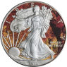 USA-1 Dollar-2013-AGstgl-Silver Eagle-Jahreszeit-Herbst-Farbe-RS
