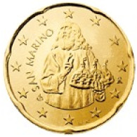 San Marino 20 Cent 2007 bfr. Heiliger Marinus