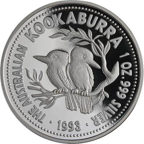 Australien-1 Dollar-1993-AGpp-Kookaburra-RS