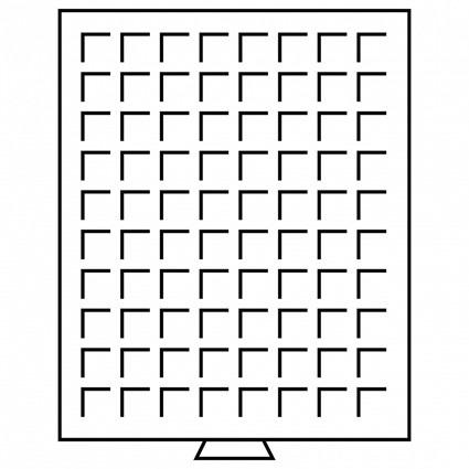 316663 -  Münzbox MB mit eckigen Einteilungen 