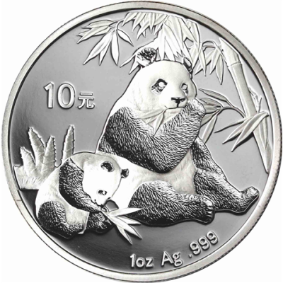 China 10 Yuan 2007 Stgl. Großer Panda I