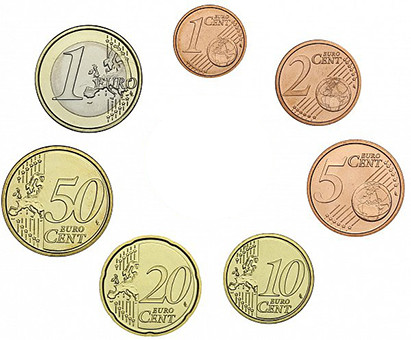 Frankreich 1,88 Euro 2005 bfr. KMS 1 Cent - 1 Euro lose