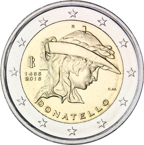 2 Euro Münzen Donatello 2016