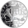 Frankreich-10 Francs-1997-AGpp-World Cup 1998-SchussBrandenburgerTor-RS