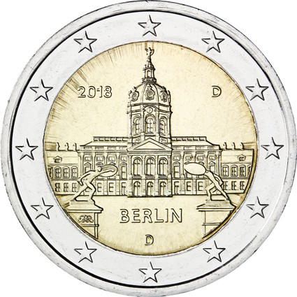 Deutschland 2 Euro 2018  Schloss Charlottenburg - Berlin Mzz. D 