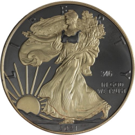 USA-1 Dollar-2021-AGstgl-FD-Ruth-Gold-Eagle Golden Ring-RS