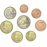 Vatikan 1 Cent bis 2 Euro 2015 bfr. lose im Münzstreifen