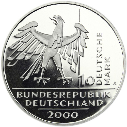 Deutschland 5 x 10 DM Silber 2000 PP - Deutsche Einheit A-D-F-G-J