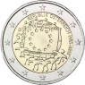 EU Flagge 2 Euro Münzen Österreich Gemeinschaftsausgabe