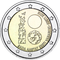 Estland-2-Euro-2018-100JahreUnabhängige-Republik-RS