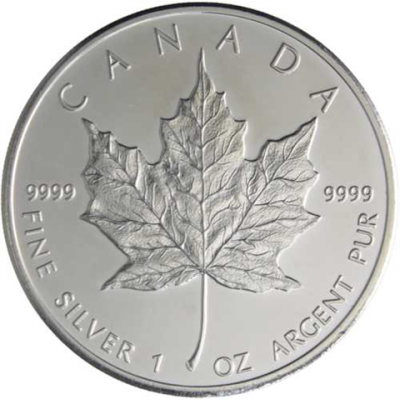 Kanada-5Dollar-2008-AgStgl-MapleLeaf-RS