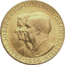 Liechtenstein 50 FR Gold 1956 Franz Josef Motivseite