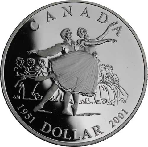 Kanada-1Dollar-2001-AGpp-National Ballet-Etui