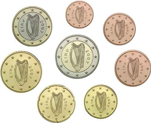 Irland 3,88 Euro 2007 Stgl. KMS 1 Cent - 2 Euro The Aran Islands im Folder II