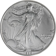 USA-1 Dollar-1988-AGstgl-Silver Eagle-RS