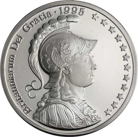 Großbritannien-Ecu-1995-AGstgl-Farbe-Sir Walter Raleigh-RS