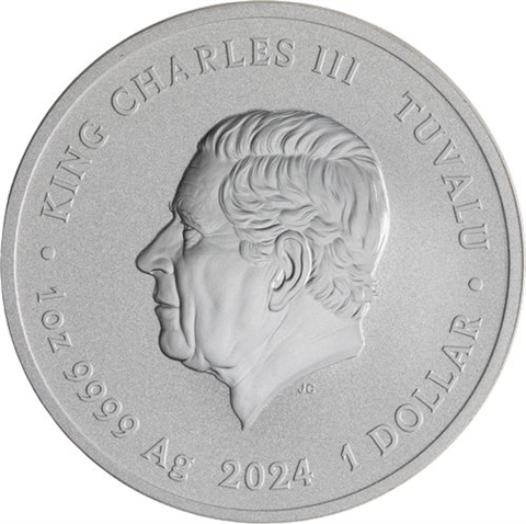 Tuvalu-1 Dollar-2024-AGstgl-Spongebob Schwammkopf-RS
