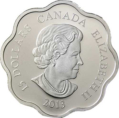 Kanada 15 Dollar 2013 PP Lotus Lunar - Jahr der Schlange-I