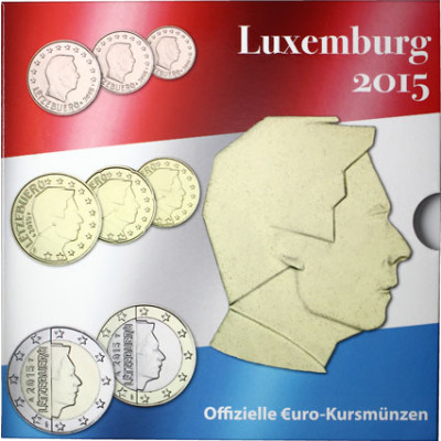 Luxemburg 3,88 Euro 2015 bfr. KMS - Sondersatz  im Folder 