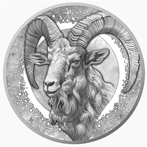 Österreich-20Euro-2025-AgPP-Sternbild-Steinbock-RS
