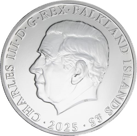 Falklandinseln-5 Pfund-2025-AGstgl-Königspinguin-RS_ergebnis