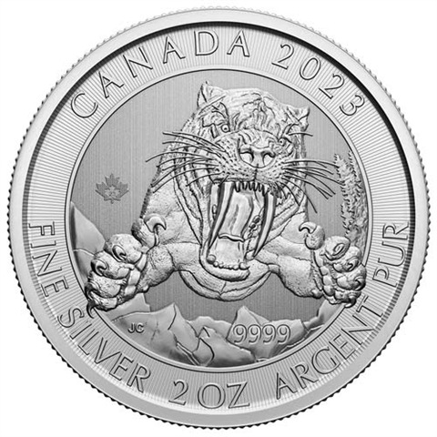 Kanada-10Dollar-2023-AgStgl-Smilodon-RS1