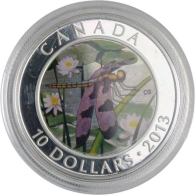 Kanada-10 Dollar-2013-AG-Twelve-Spotted Skimmer-RS