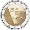 2  Euro Münze 25 Jahre Unabhängigkeit aus Slowenien