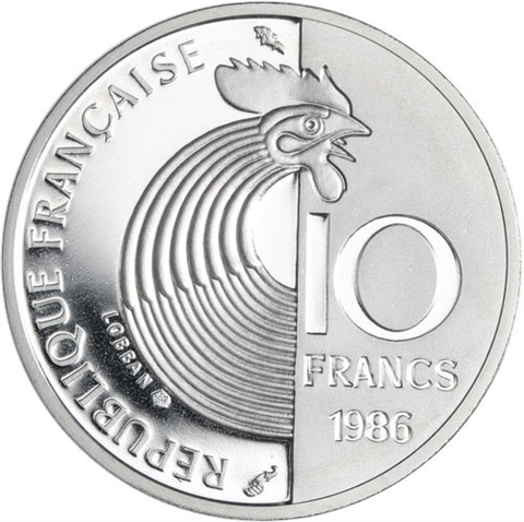 Frankreich-10 Francs-1986-AGpp-Robert Schuman-RS