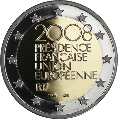 Frankreich 2 Euro 2008 PP Präsidentschaft