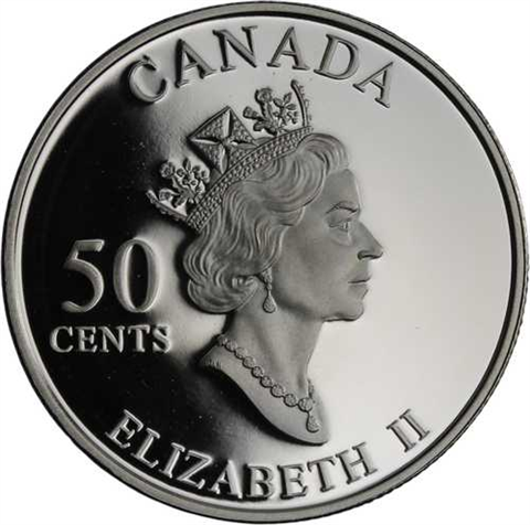 Kanada-50cent-2003-AGpp-Narzissen Golden Daffodil-Etui