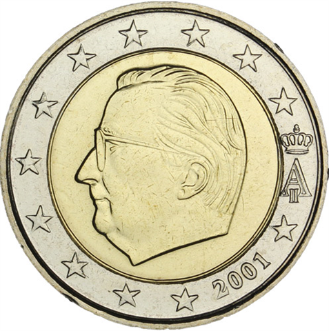 Belgien-2Euro-2001-Albert-RS