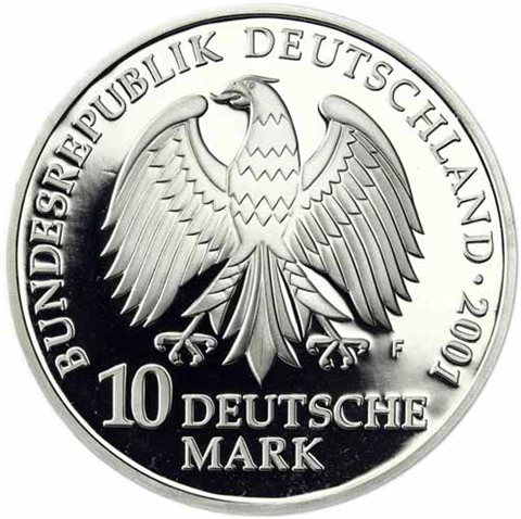 Deutschland-10-DM-Silber-2001-PP-Katharinenkloster-Meeresmuseum-Stralsund-I