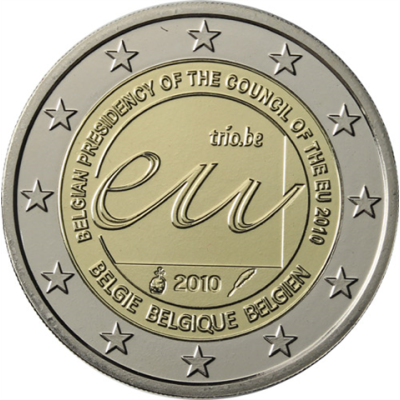Belgien-2Euro-2010-PP-EU-Präsidentschaft-RS