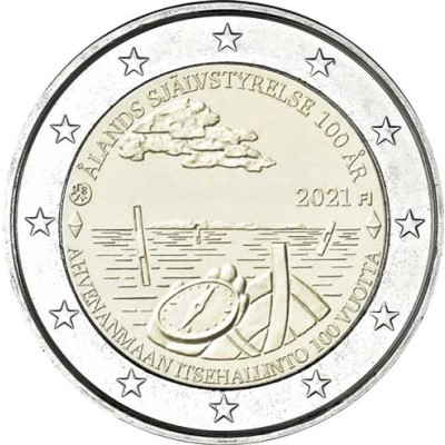 Gedenkmünze- Finnland-2Euro-Aland