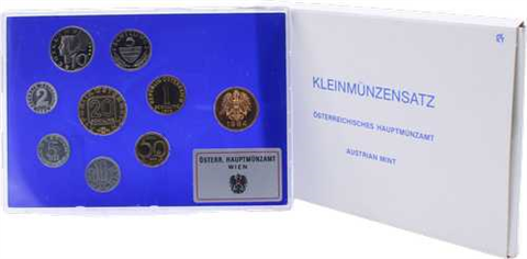 Österreich-35,68 Schilling-1984-Kleinmünzensatz-RS