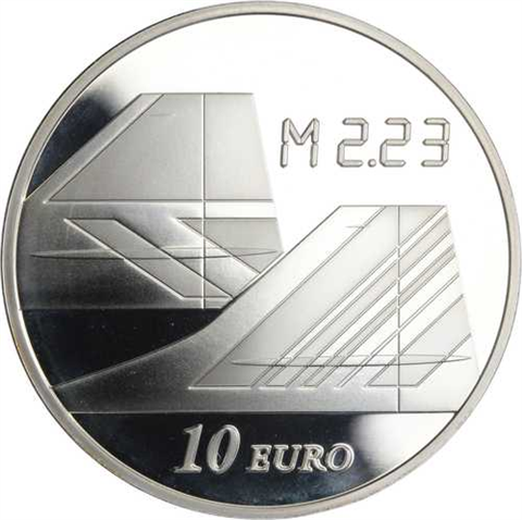 Frankreich-10Euro-2009-AGpp-Concorde-VS