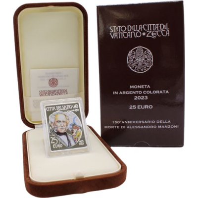 Vatikan-25Euro-2023-AGpp-Manzoni-Etui