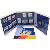 Deutschland-2Euro-Briefmarken-2012-Neuschwanstein-Folder