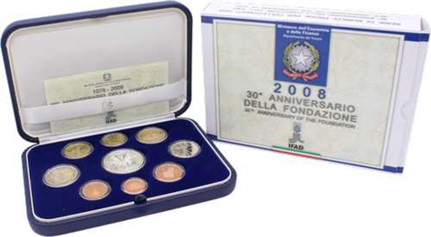 Italien-8,88 Euro-2008-PP-KMS-Etui