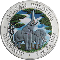 Sambia-5000Kwacha-2003-AGstgl-Elefant-Farbe-RS