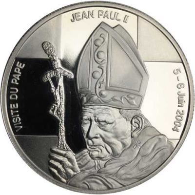 Kongo-5Francs-2004-cuni-PapstPaulII-RS