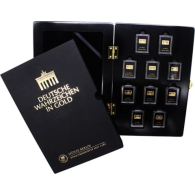 Deutschland-10x1g-AUpp-Quadriga Wahrzeichen-Etui